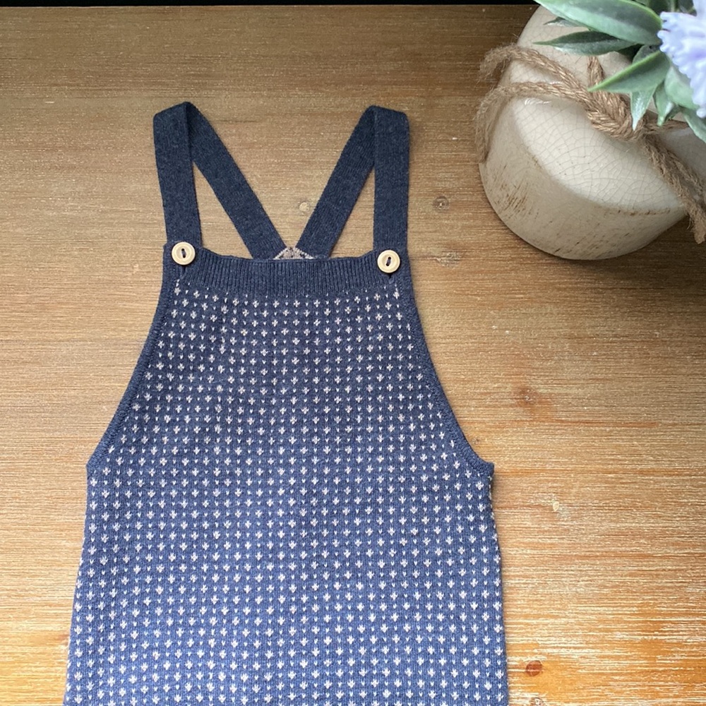 H&M Baby Girl Navy Romper - Never Worn
